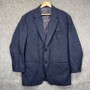 Studiosuits Jacket Blazer Men's 42 R Blue Speckled 2 Button